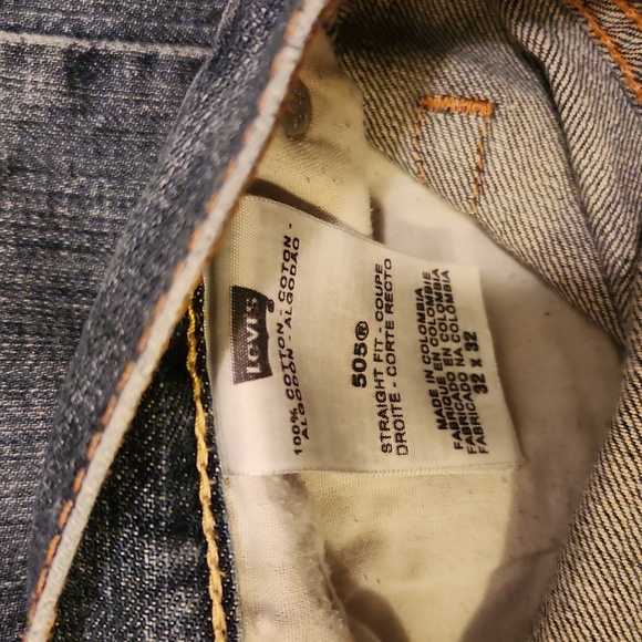 Original Levis 505 Straight Fit W32 L32 - Picture 5 of 16